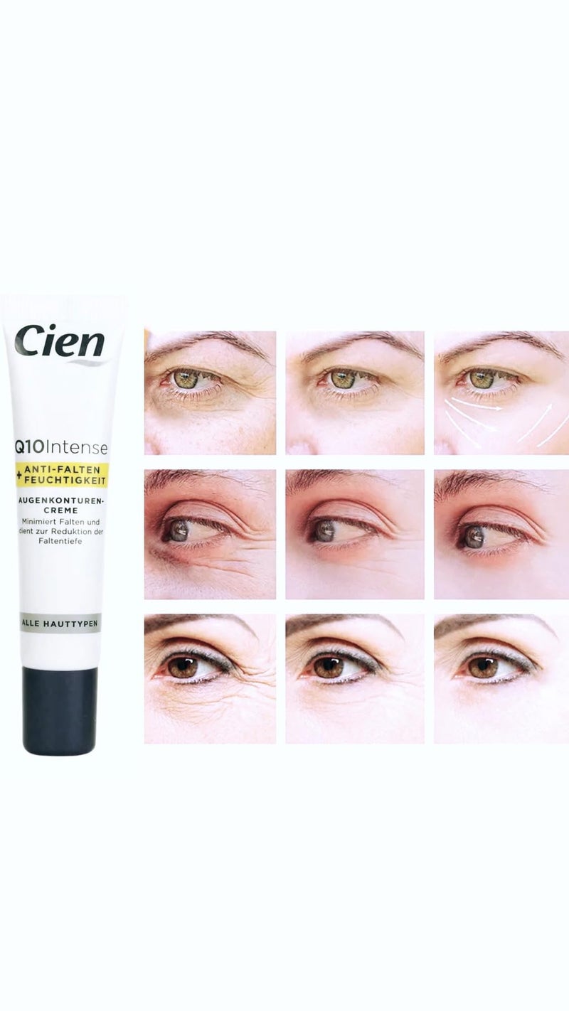 Cien Anti-Wrinkle Eye Contour Cream with Q10 and Hyaluronic Acid and Vitamin E 15ml (0.51 Oz) - Image 4